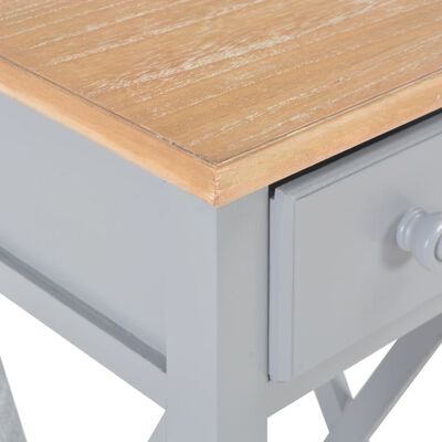 vidaXL szürke fa kisasztal 27 x 27 x 65,5 cm