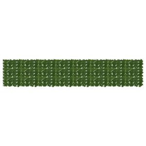 vidaXL Erk&eacute;ly k&eacute;pernyő levelekkel Z&ouml;ld 400 x 75 cm