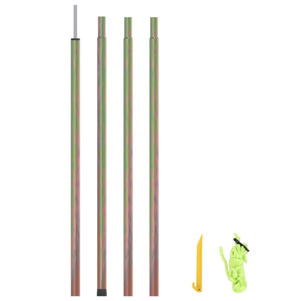 vidaXL horganyzott acél napvitorlaoszlop 250 cm