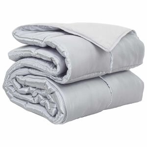 vidaXL Teljes &eacute;ves takar&oacute; Ez&uuml;st 200 x 135 cm Satin &eacute;s Mikrosz&aacute;las
