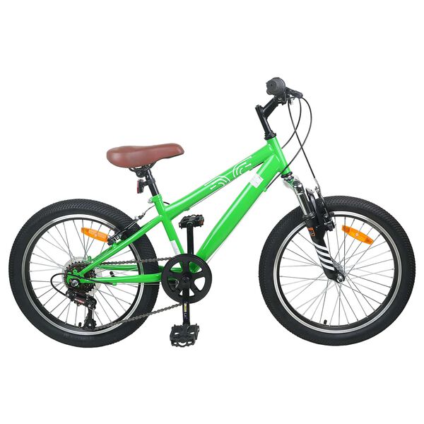 vidaXL Kids Mountain Bike 20 H&uuml;velyk 6-Speed 5-8 &eacute;ves korig val&oacute; Z&ouml;ld