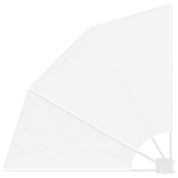 vidaXL Erkély adatvédelmi képernyő Fehér 115 x 115 cm szövet