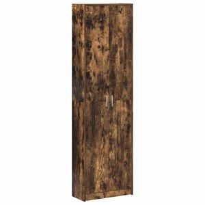 vidaXL Ruh&aacute;sszekr&eacute;ny polcokkal F&uuml;st&ouml;lt t&ouml;lgy 55 x 25 x 189 cm Faanyag