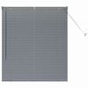 vidaXL Zsalug&aacute;ter Redőny&ouml;k S&ouml;t&eacute;tsz&uuml;rke 130 x 120 cm Alum&iacute;nium