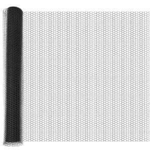 vidaXL Hatsz&ouml;gletű ker&iacute;t&eacute;s oszlopokkal 25 x 1,4 m PVC-bevonatos ac&eacute;l