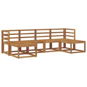 vidaXL K&uuml;lt&eacute;ri kanap&eacute; szett 6 pcs Term&eacute;szetes T&ouml;m&ouml;r Ak&aacute;cfa