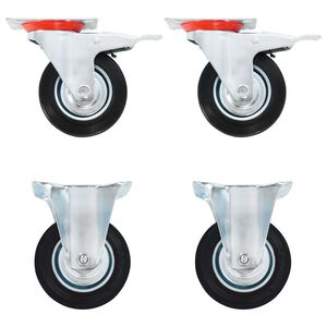vidaXL 4 db g&ouml;rgő 100 mm