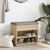 vidaXL sonoma tölgy színű szerelt fa cipőtároló pad 62 x 32 x 50 cm
