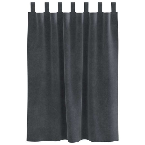 vidaXL S&ouml;t&eacute;t&iacute;tő f&uuml;gg&ouml;ny&ouml;k 2 pcs Vil&aacute;gossz&uuml;rke 140 x 140 cm B&aacute;rsony