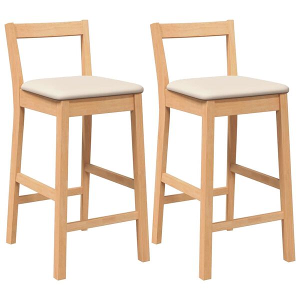 vidaXL 2 db term&eacute;szetes t&ouml;m&ouml;rfa gumib&oacute;l b&aacute;rsz&eacute;kek p&aacute;rn&aacute;kkal