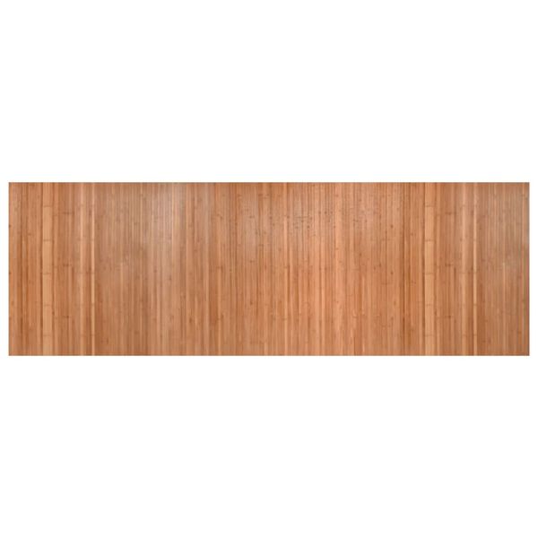 vidaXL n&eacute;gysz&ouml;gletű term&eacute;szetes bambusz szőnyeg 100 x 300 cm