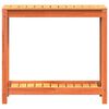 vidaXL viaszbarna tömör fenyőfa ültetőasztal polccal 82,5 x 35 x 75 cm