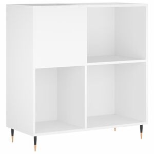 vidaXL feh&eacute;r szerelt fa hanglemezszekr&eacute;ny 84,5 x 38 x 89 cm