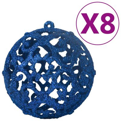 vidaXL 100 darabos kék karácsonyi gömbkészlet