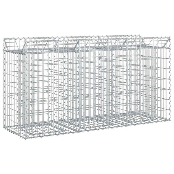 vidaXL Gabion emelt &aacute;gy Ez&uuml;st 150 x 50 x 80 cm Horganyzott ac&eacute;l