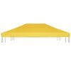 vidaXL sárga pavilon-tetőponyva 270 g/m² 4 x 3 m