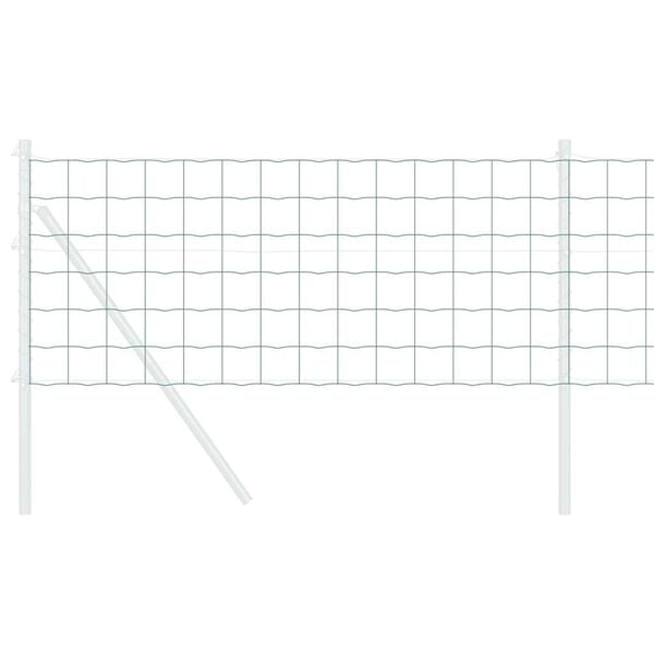 vidaXL Európai Kerítés Zöld 0.4 x 50 m PVC-bevonatú vas