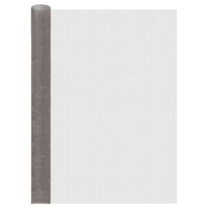 vidaXL H&aacute;l&oacute;s K&eacute;pernyő 120 x 1000 cm 3 Mesh Rozsdamentes ac&eacute;l 201 Ez&uuml;st
