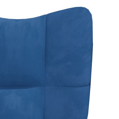 vidaXL kék bársony pihenőfotel