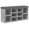 vidaXL betonsz&uuml;rke szerelt fa cipőt&aacute;rol&oacute; pad 102 x 32 x 50 cm