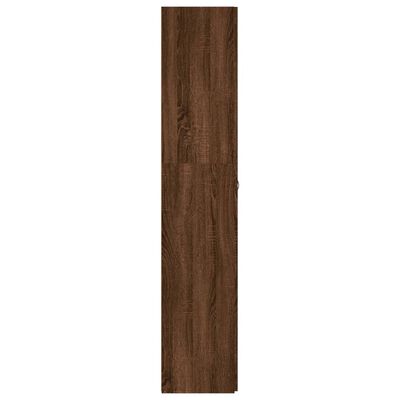 vidaXL barna tölgyszínű szerelt fa cipősszekrény 80 x 35,5 x 180 cm