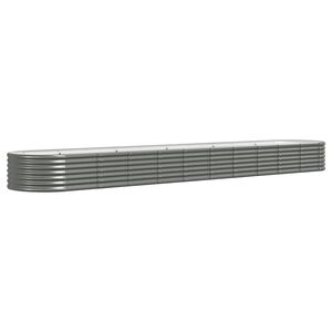 vidaXL sz&uuml;rke horganyzott ac&eacute;l kerti magas&aacute;gy&aacute;s 440x80x36 cm