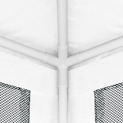 vidaXL fehér partisátor 4 hálós oldalfallal 4 x 4 m
