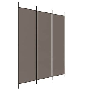 vidaXL 3 paneles antracitsz&uuml;rke sz&ouml;vet t&eacute;relv&aacute;laszt&oacute; 150 x 200 cm