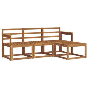 vidaXL K&uuml;lt&eacute;ri kanap&eacute; szett 4 pcs Term&eacute;szetes