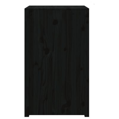 vidaXL fekete tömör fenyőfa kültéri konyhaszekrény 55x55x92 cm