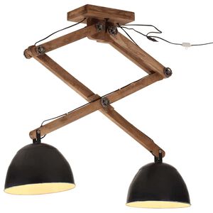 vidaXL fekete mennyezeti l&aacute;mpa 25 W 29x18x85 cm E27