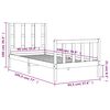 vidaXL tömör fenyőfa ágykeret matrac nélkül 90 x 190 cm