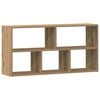 vidaXL k&eacute;zműves t&ouml;lgy sz&iacute;nű szerelt fa fali polc 100 x 25 x 50 cm