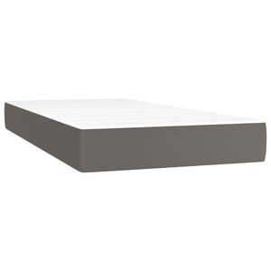 vidaXL sz&uuml;rke műbőr zsebrug&oacute;s &aacute;gymatrac k&ouml;zepes kem&eacute;nys&eacute;gű 80 x 200 x 20 cm