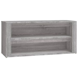 vidaXL sz&uuml;rke sonoma sz&iacute;nű szerelt fa cipőtart&oacute; 100x35x45 cm