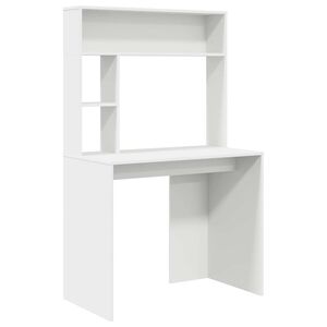 vidaXL Asztal Feh&eacute;r 91 x 50 x 149 cm Szerelt Fa