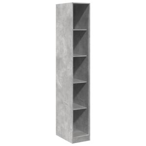 vidaXL betonsz&uuml;rke szerelt fa ruh&aacute;sszekr&eacute;ny 30 x 50 x 200 cm