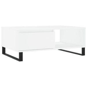 vidaXL feh&eacute;r szerelt fa doh&aacute;nyz&oacute;asztal 90 x 60 x 35 cm