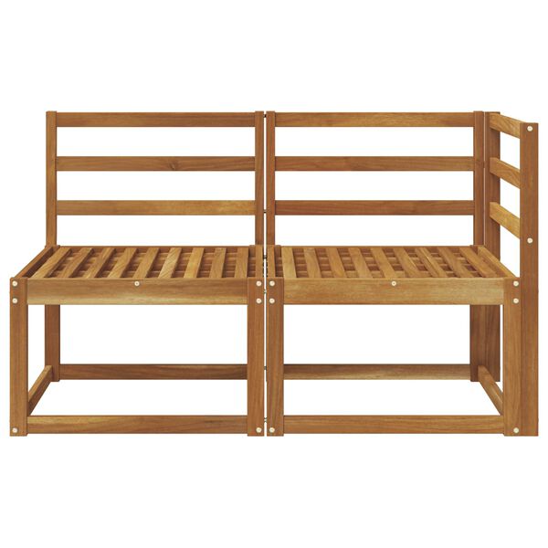 vidaXL K&uuml;lt&eacute;ri k&ouml;z&eacute;pső &eacute;s sarok kanap&eacute; 2 Darab Term&eacute;szetes