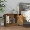 vidaXL 2 db füstös tölgy színű éjjeliszekrény 40 x 39 x 40 cm