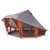vidaXL Tipi s&aacute;tor tetővel Sz&uuml;rke &eacute;s narancs 508 x 470 x 300 cm taft
