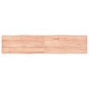 vidaXL vil&aacute;gosbarna kezelt t&ouml;m&ouml;r asztallap 180x40x(2-4) cm