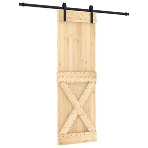 vidaXL Cs&uacute;sz&oacute; ajt&oacute; 70 x 210 cm Szil&aacute;rd Fenyőfa (Nem Kezelt)