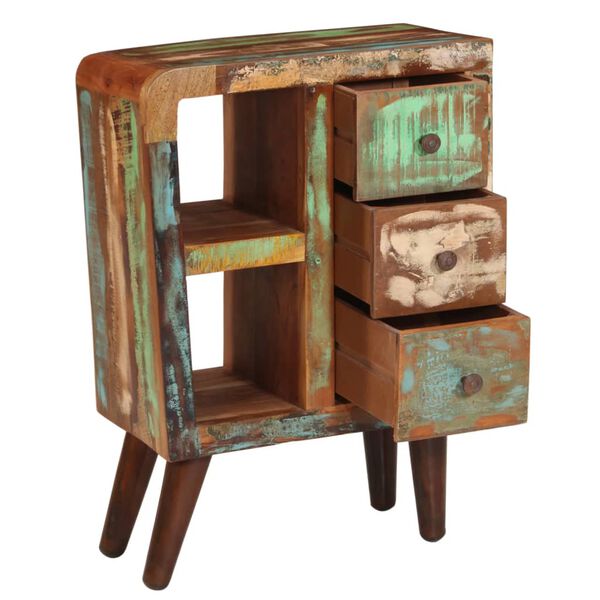 vidaXL t&ouml;m&ouml;r &uacute;jrahasznos&iacute;tott fa t&aacute;lal&oacute;szekr&eacute;ny 55 x 30 x 80 cm