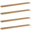 vidaXL Falpolc polcokkal t&aacute;rol&oacute;val 4 pcs Barna 115 x 9 x 3 cm Faanyag