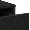 vidaXL &Ouml;lt&ouml;zk&ouml;dőasztal fi&oacute;kkal 2 pcs Fekete 50 x 41 x 135 cm Faanyag