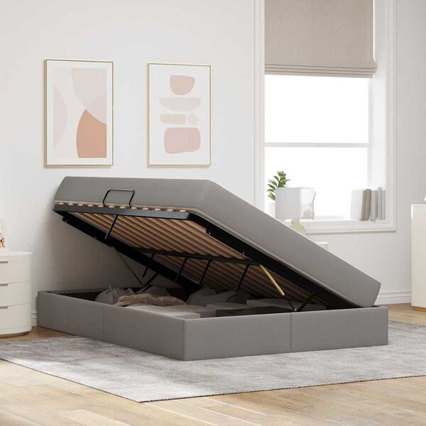 vidaXL &Aacute;gy t&aacute;rol&oacute;val &eacute;s matraccal T&oacute;psz&iacute;nű 140 x 200 cm Poli&eacute;szter