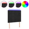 vidaXL fekete b&aacute;rsony LED-es fejt&aacute;mla 100x5x118/128 cm