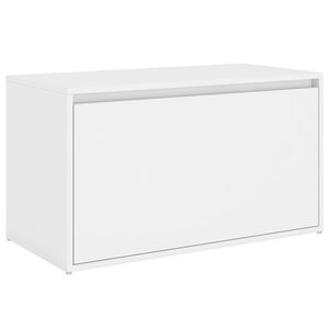 vidaXL feh&eacute;r szerelt fa előszoba pad 80 x 40 x 45 cm
