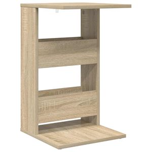 vidaXL Oldal asztal Sonoma t&ouml;lgy 40 x 35 x 60,5 cm Szerelt Fa